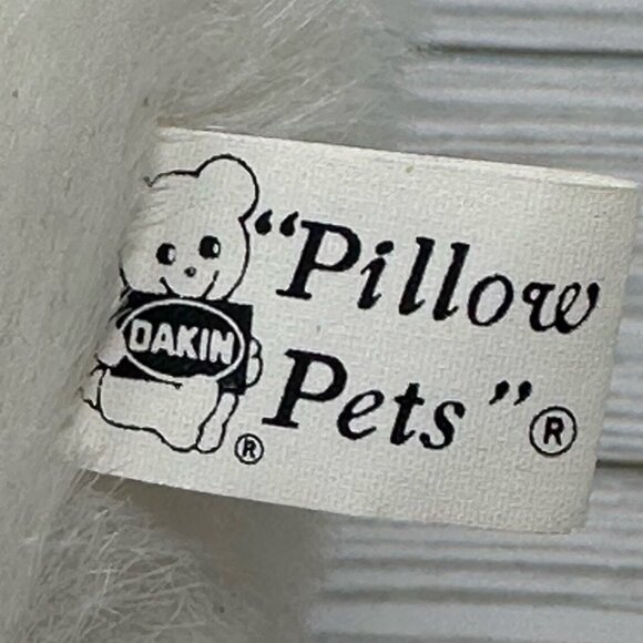 Dakin Goose Bumps Pillow Pets Plush 38-0007 1982 White Orange Felt 9 Inch - Picture 7 of 9